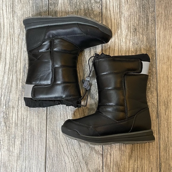 Lands' End Shoes Lands End Black W Silver Reflective Snow Winter